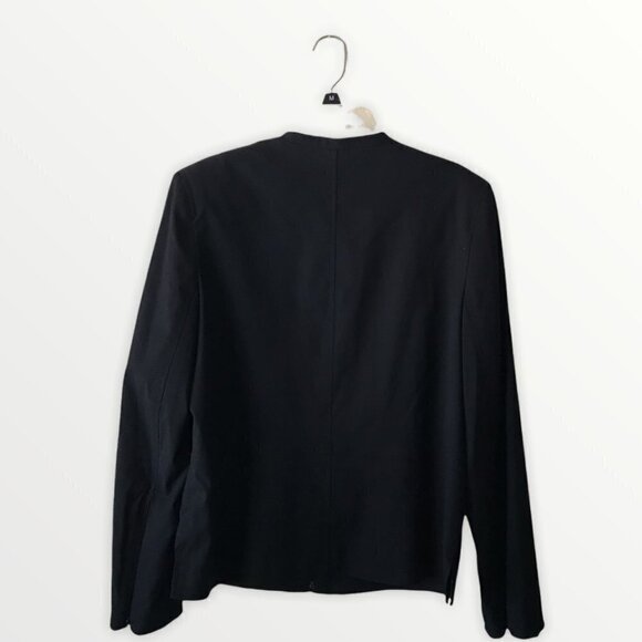NWOT - Apostrophe Stretch Black Blazer with Front Zipper - Picture 2 of 13